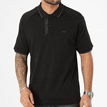 Calvin Klein - Polo de manga corta con tapeta 2463 Negro