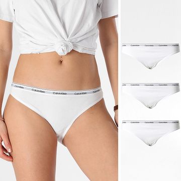 Calvin Klein - Juego De 3 Braguitas De Mujer QD5207E Blancas