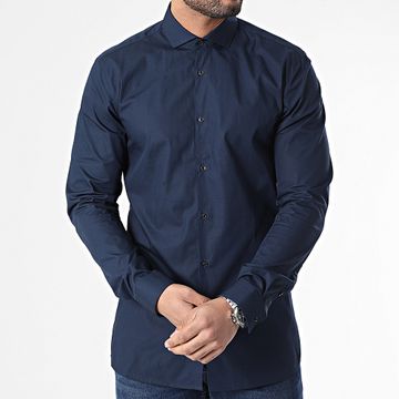 HUGO - Camisa de manga larga Erriko 50508323 Azul marino
