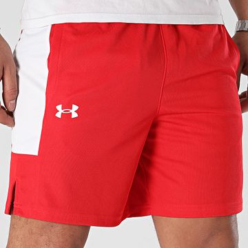 Under Armour - Pantalón corto 1383389 Rojo Blanco