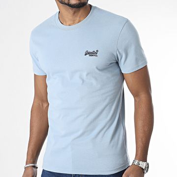 Superdry - Camiseta Vintage Logo M1011245A Light Heather Blue