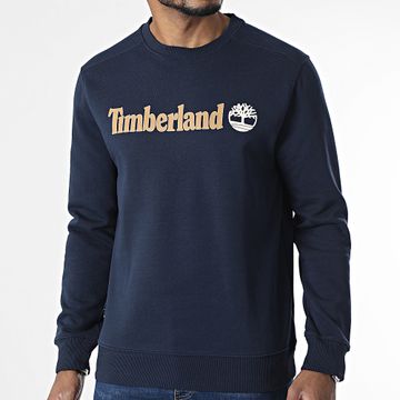 Timberland - Crewneck Sweat Top Linear Logo A5UJY Azul Marino
