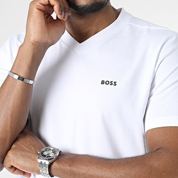 BOSS - Camiseta cuello pico 50506347 Blanco