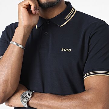 BOSS - Polo de manga corta Paul 50506193 Azul marino Oro