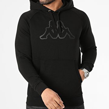 Kappa - 303WEP0 Sudadera con capucha Negra