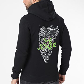 DC Comics - Sudadera con capucha Joker Chrome Negra