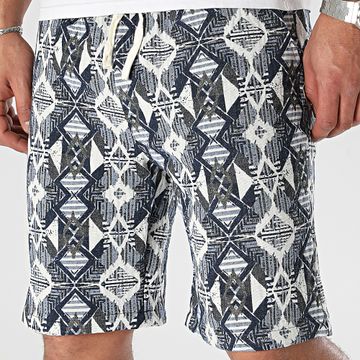 Frilivin - Pantalón Corto Azul Blanco
