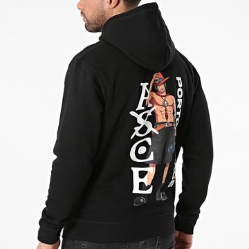 One Piece - Sudadera negra con capucha Tattoo
