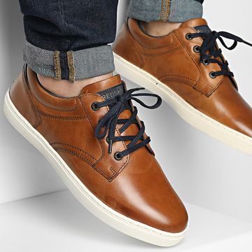 Redskins - Zapatillas Skati NP0812P Coñac Azul marino