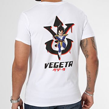 Dragon Ball Z - Volver Vegeta Drip Camiseta Blanco