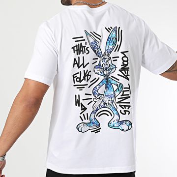 Bugs Bunny - Bugs Bunny Keith Milano Oversize Camiseta Large Blanco