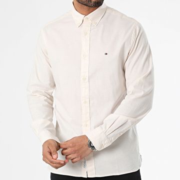 Tommy Hilfiger - 1985 Flex Oxford Camisa Manga Larga 9968 Beige