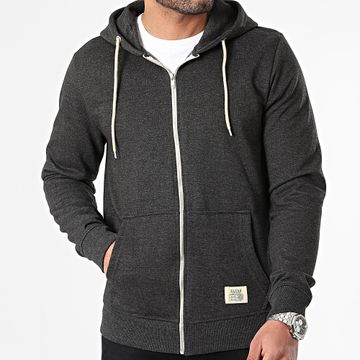 Blend - Noah 701628 Sudadera con cremallera y capucha gris antracita
