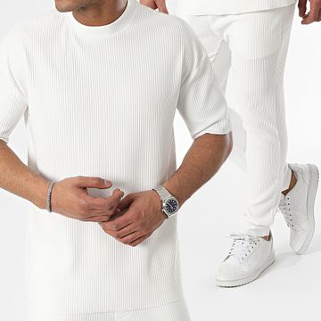 Frilivin - 149 Conjunto de camiseta blanca y pantalón de chándal