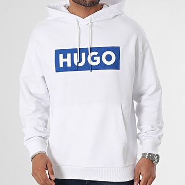 Hugo Azul - Sudadera con capucha Nalves 50522370 Blanco