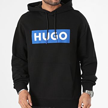 Hugo Azul - Sudadera con capucha Nalves 50522370 Negro