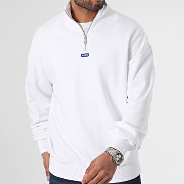 Hugo Azul - Sudadera Cuello Cremallera Neeler 50522367 Blanco