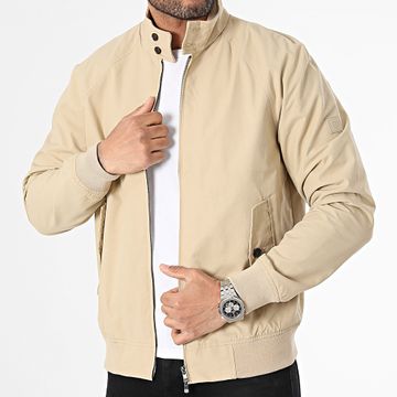 Jack And Jones - Chaqueta con cremallera Lurudy Harrington Beige