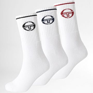Sergio Tacchini - Lote de 3 pares de calcetines 93301804 Blanco