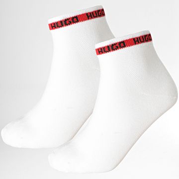 HUGO - 2 Pares de Calcetines de Cinta 50516390 Blanco
