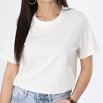 Only - Camiseta de mujer Pisa Off White