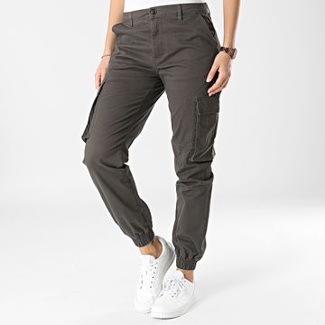Only - Pantalón cargo para mujer Tiger Life Gris oscuro