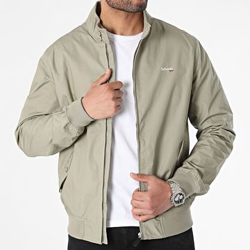 Schott NYC - Cabl 1220 Chaqueta con cremallera verde caqui claro