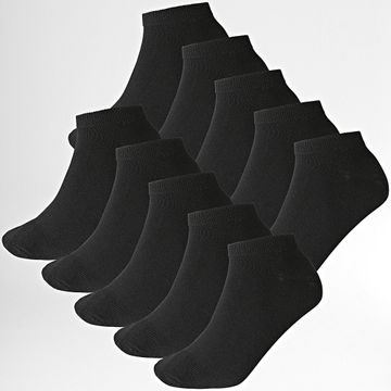 Jack And Jones - Lote de 10 Pares de Calcetines Dongo Negro