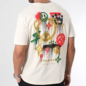 Teddy Yacht Club - Camiseta Oversize Grande Atelier Paris Picto Beige