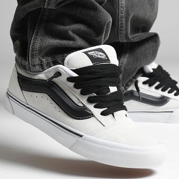 Vans - Knu Skool Zapatillas 9QCYB21 Ante Blanco Negro