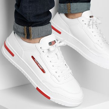 Polo Sport Ralph Lauren - PS300 Leather Trainer Zapatillas blancas