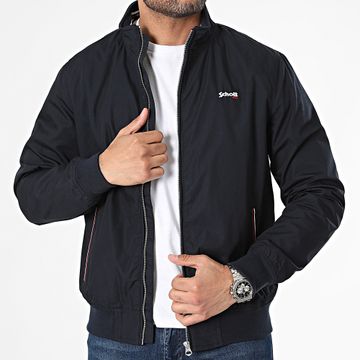 Schott NYC - Chaqueta Kenton Slim Fit Zip Azul Marino