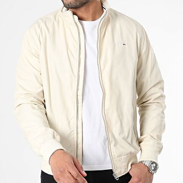 Schott NYC - Chaqueta con cremallera Kenton Beige Slim Fit