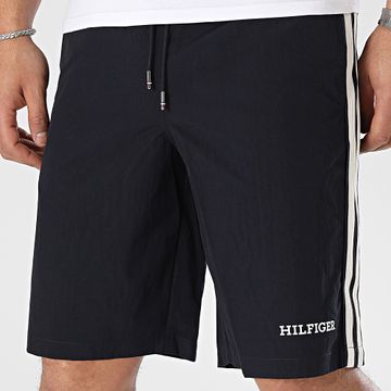 Tommy Hilfiger - Track 4499 Pantalón corto a rayas azul marino