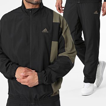 Adidas Performance - Conjunto de chaqueta con cremallera y pantalón de jogging IP1613 Negro