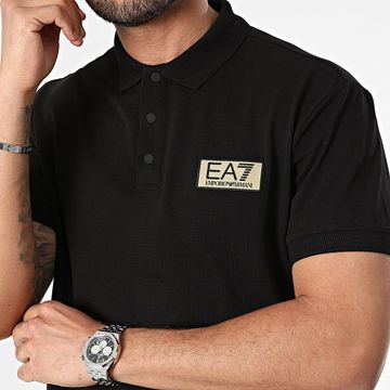 EA7 Emporio Armani - Polo Manga Corta 3DPF02-PJ5AZ Negro Oro