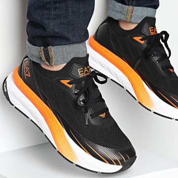 EA7 Emporio Armani - X8X176-XK377 Negro Naranja Tigre Zapatillas de entrenamiento