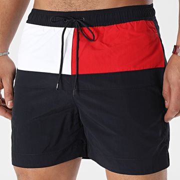 Tommy Hilfiger - Bañador con cordón 3259 Azul Marino Rojo Blanco