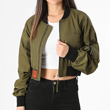 Bombers Original - Chaqueta Bomber Mujer MA202 Caqui Verde