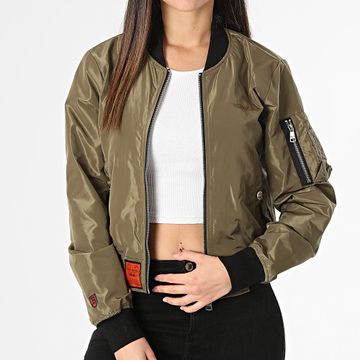 Bombers Original - MA1 Chaqueta Bomber Mujer Verde Caqui