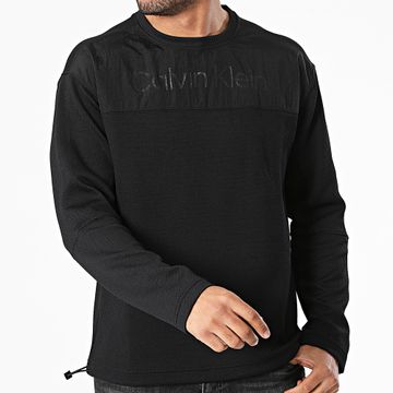 Calvin Klein - Sudadera de cuello redondo GMS4W338 Negro