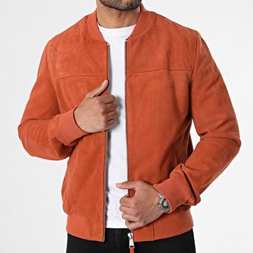 Redskins - Chaqueta de piel naranja africana Bower 2