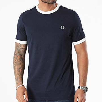 Fred Perry - Camiseta a rayas M4620 Azul marino
