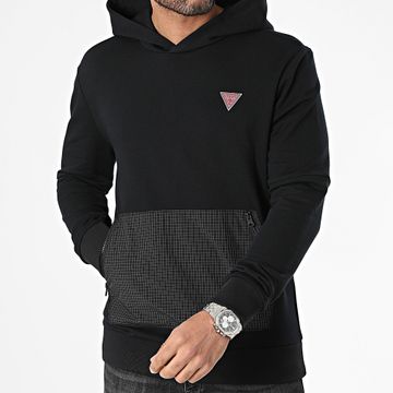 Guess - Sudadera con capucha Z4GQ02-KC532 Negro