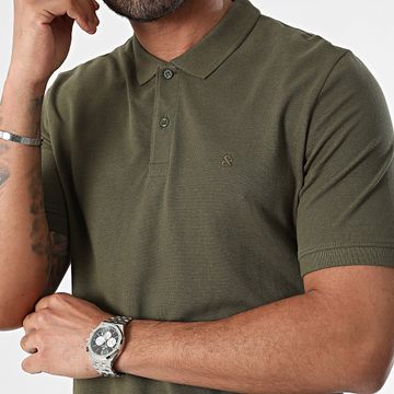 Jack And Jones - Polo básico de manga corta verde caqui