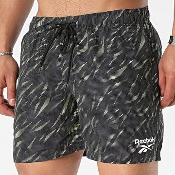 Reebok - L5-71069 Bañador Negro Amarillo