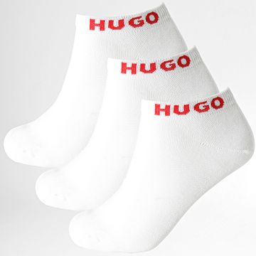HUGO - Lote de 3 pares de calcetines 50516405 Blanco
