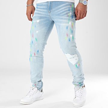Ikao - Vaqueros Slim Lavado Azul