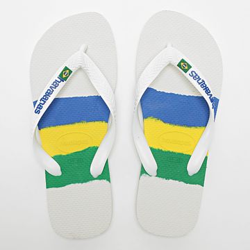 Havaianas - Chanclas Brasil Tech Blanco Azul Real Amarillo Verde
