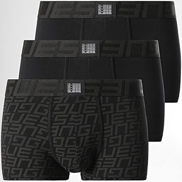 Guess - Juego de 3 calzoncillos U4RG01-K6YW0 negros